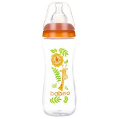 Бутылочка Baboo Safari, с 3 месяцев, 240 мл, оранжевый