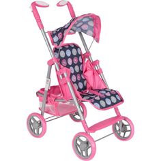 Коляска для кукол Melogo/melobo Круги, темно-синий