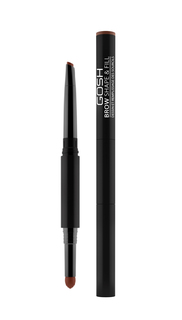 Карандаш и пудра для бровей 2-в-1 Gosh Brow Shape and Fill 001 Brown