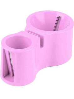 Нож спиральный двойной с точилкой для ножей Spiral Cutter Sharpener (Цвет: Розовый ) Markethot