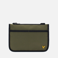 Сумка планшет унисекс Lyle&Scott Flat Pouch оливковая
