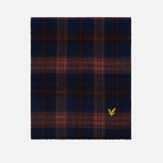Шарф мужской Lyle&Scott Tartan Lambswool Scarf SV1300A-W270 коричневый 173х32 см