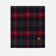 Шарф мужской Lyle&Scott Tartan Lambswool Scarf красный 173х32 см