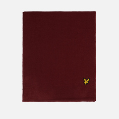Шарф унисекс Lyle&Scott Classic бордовый 171х29 см
