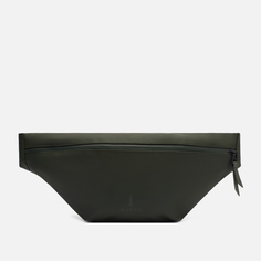 Поясная сумка мужская Rains Bum зеленая