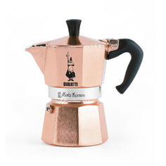 Биалетти Гейзерная кофеварка Moka Express розовое золото на 3 чашки Bialetti