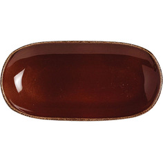 Блюдо овальное 25.5х13 см TERRAMESA MOCHA STEELITE