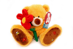 Мягкая игрушка Magic Bear Toys SAV1191 Медведь с цветком 17 см 25 см