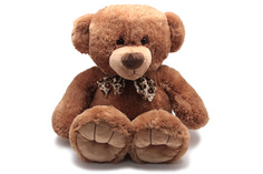 Мягкая игрушка Magic Bear Toys SAL5209-B Медведь Берн коричневый с бантом 50 см 65 см