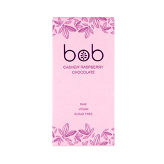 Шоколад белый с малиной и кешью Bob 50 г