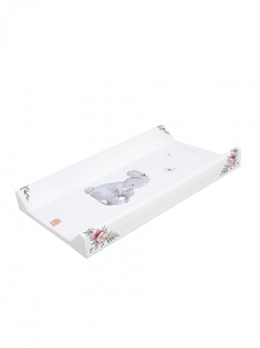 Доска-накладка для пеленания Топотушки Зайка Акварель № 3 79х46х10 см водонепр. с борт.