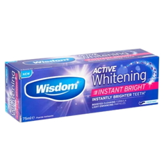 Зубная паста Wisdom, Active Whitening Instant Bright, 75 мл