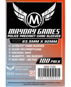 Протекторы для настольных игр 63.5x92 Custom Police (100) Mayday Games