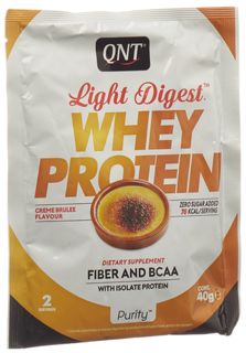 Протеин QNT Whey Protein Light Digest, 40 г, creme brulee