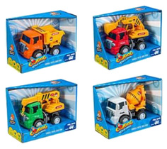 Машинка "Строительная техника", 4 вида,16,50х7х7 см Junfa Toys