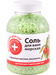 Соль для ванн Домашний Доктор с экстрактом эвкалипта 1000 гр Domashniy Doktor