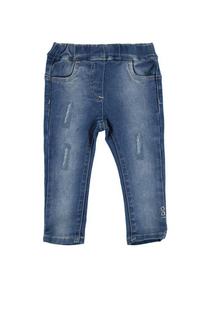 Джинсы для девочки iDO, цв.синий, р-р 110