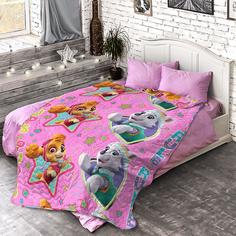 Покрывало стеганое "Непоседа" 145х200 "Щенячий патруль" Щенки рулят 16123-1 Тейковский ХБК