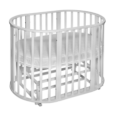 Кроватка-трансформер Sweet Baby Delizia V2 Bianco цв. белый 9 в 1 с маятником