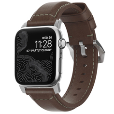 Ремешок Nomad Traditional для Apple Watch 42/44 мм Brown/Silver
