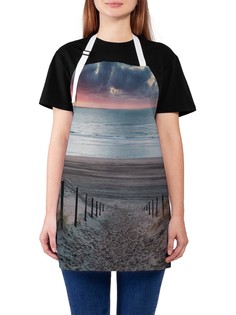 Фартук женский JoyArty для готовки "Спуск к морскому пляжу", универсальный размер
