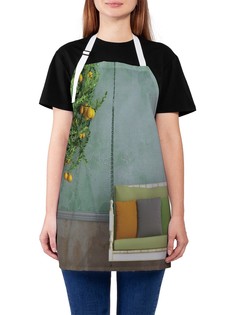 Фартук женский JoyArty для готовки "Качели у стены", универсальный размер