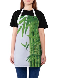 Фартук женский JoyArty для готовки "Бамбуковые ростки", универсальный размер
