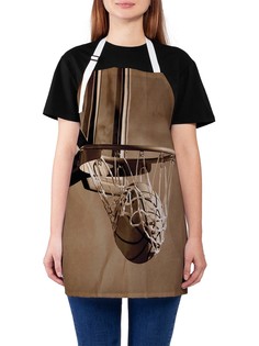 Фартук женский JoyArty для готовки "Ретро баскетбол", универсальный размер