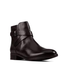 Полусапоги женские Clarks Hamble Buckle 26151008 черные 37.5 EU
