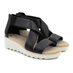 Босоножки женские Clarks Jillian Rise 26149687 черные 39.5 EU