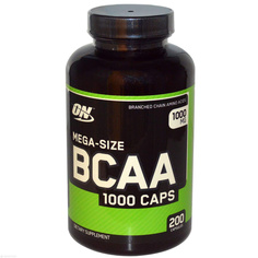 Optimum Nutrition BCAA 1000 200 капсул без вкуса