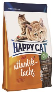 Сухой корм для кошек Happy Cat Fit & Well, атлантический лосось, 4кг