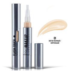 Консилер PROMAKEUP laboratory FLASH TOUCH 01 светло-песочный нейтральный