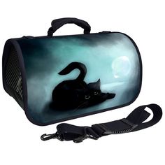 Сумка-переноска для кошек Foxie 25x43x24см черный