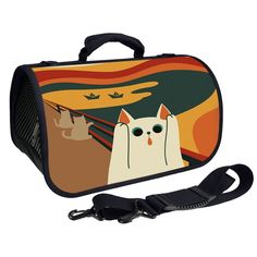 Сумка-переноска для кошек Foxie 25x43x24см коричневый