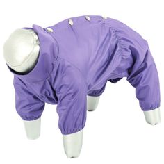Дождевик для собак YORIKI, мужской, фиолетовый, M, длина спины 24 см
