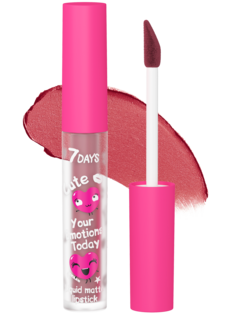 Помада для губ 7DAYS Your Emotions Today Cute / 107 Nude Pink, 2,5 мл