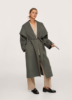 Пальто с большими лацканами, с шерстью - Wintour Mango