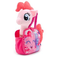 Мягкая игрушка YuMe Пони в сумочке Пинки Пай 25 см цвет: розовый