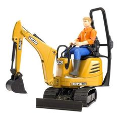 Мини экскаватор с фигуркой рабочего Bruder JCB 8010 CTS
