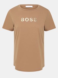 BOSS Футболка Elogo Gold