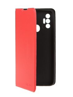 Чехол Neypo для Tecno Spark 7 Book Cover с магнитом Red BCM46847