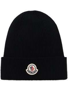 Moncler шапка бини с вышитым логотипом