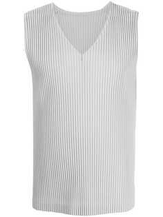 Homme Plissé Issey Miyake плиссированный топ с V-образным вырезом