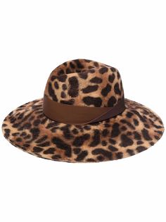 Borsalino шляпа-федора Sophie с леопардовым принтом