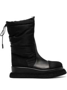 Premiata panelled chunky leather boots