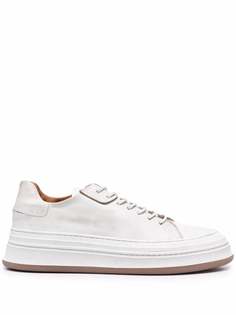 Buttero panelled chunky leather sneakers