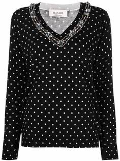 Blugirl embellished-neckline jumper