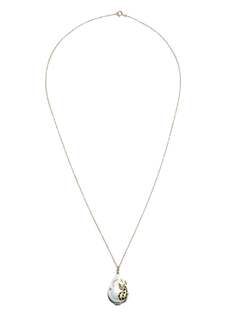 Yvonne Léon золотое колье с жемчугом и бриллиантами