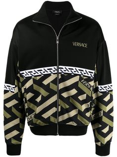 Versace спортивная куртка с принтом La Greca